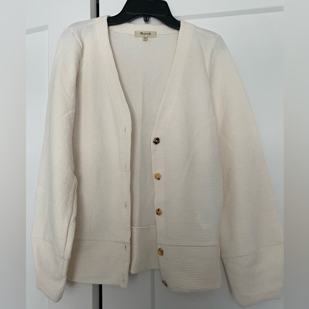 NWOT Madewell Off-white Cardigan